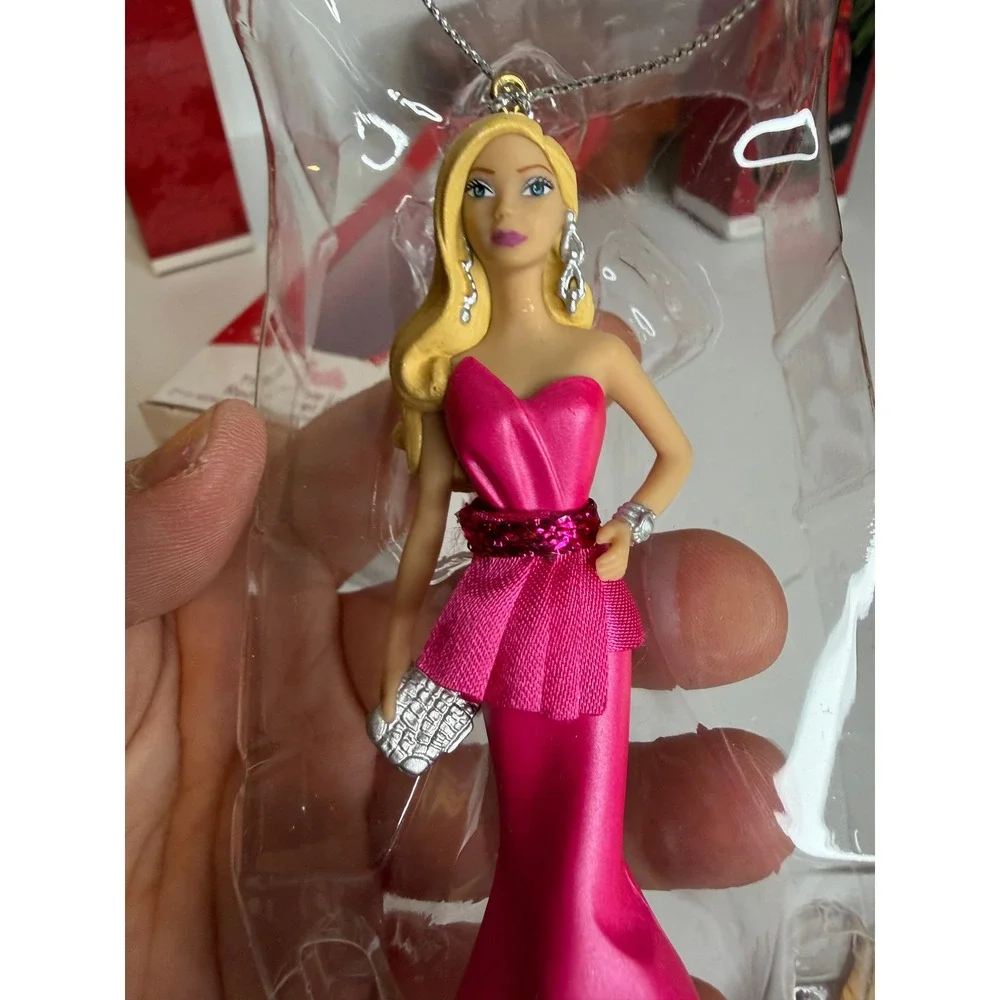 Vintage Hallmark Barbie Keepsake Ornament Lot 3Gay Parisienne Russian Red Carpet